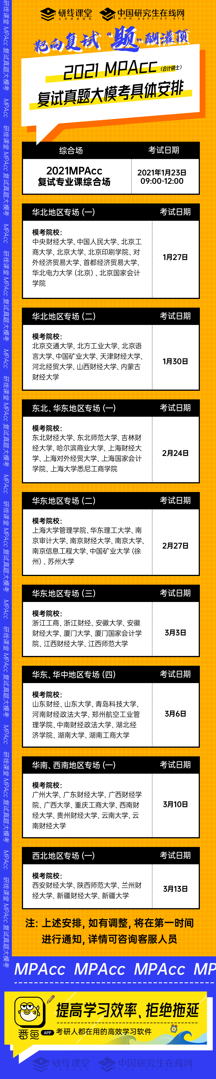 2021獨家定向MPAcc復試真題大模考來啦！